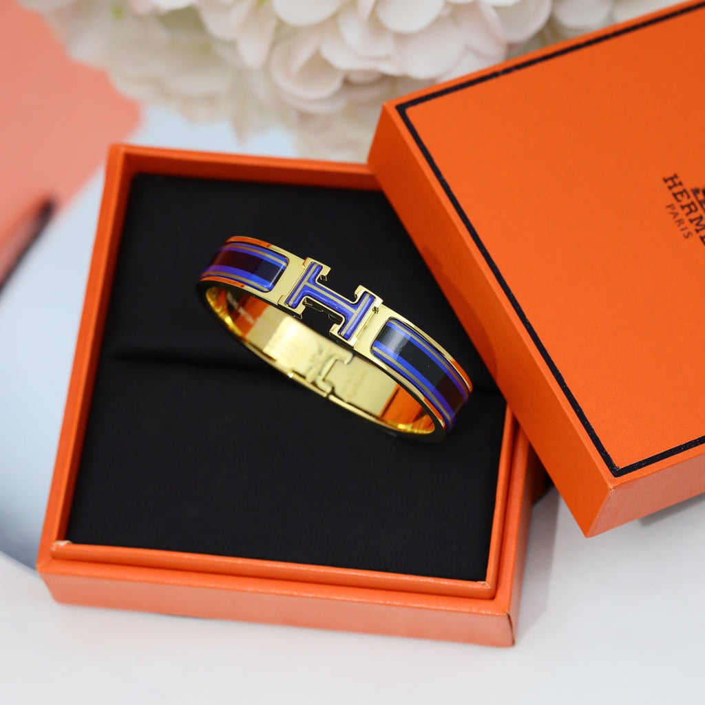 18K Clic Hermes Purple Bracelet