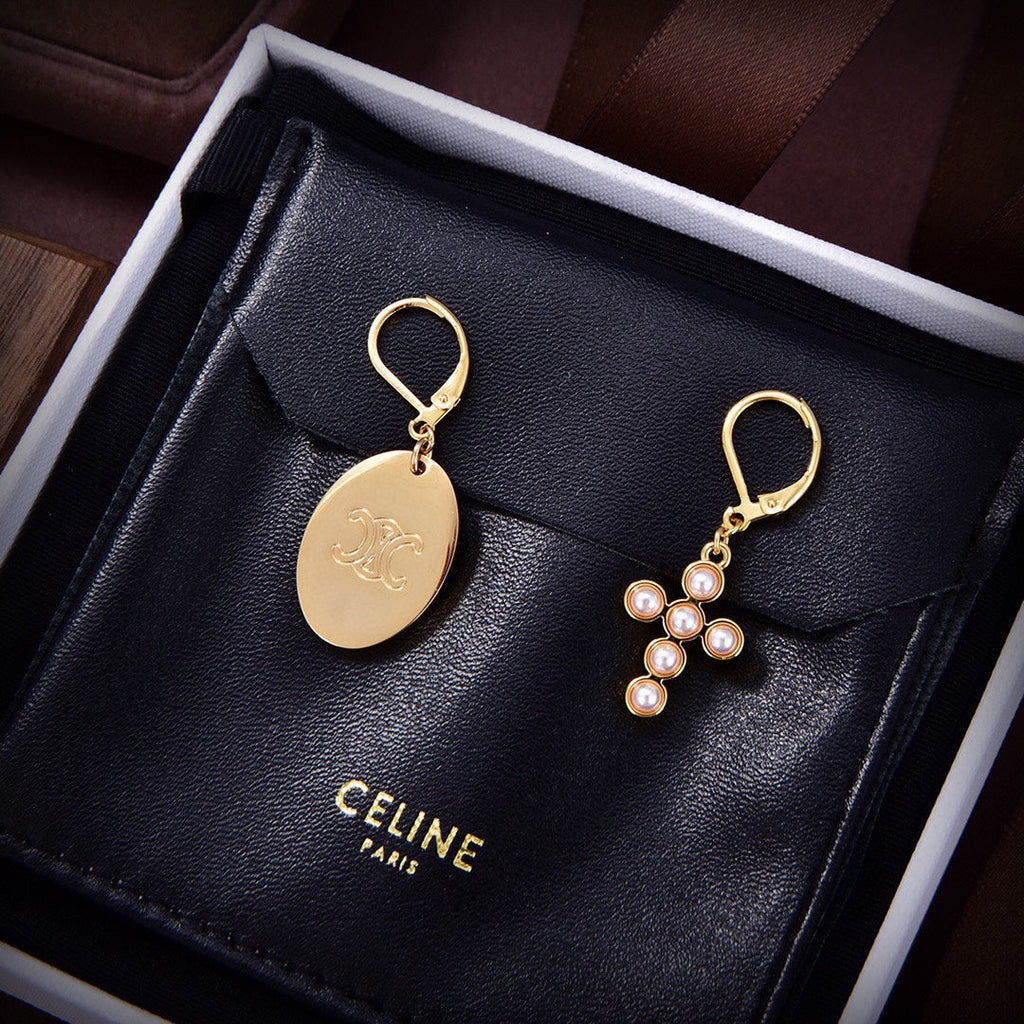 18K Celine Pearl Earrings