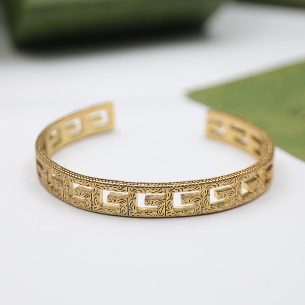 18K Double Gucci Cube Bracelet