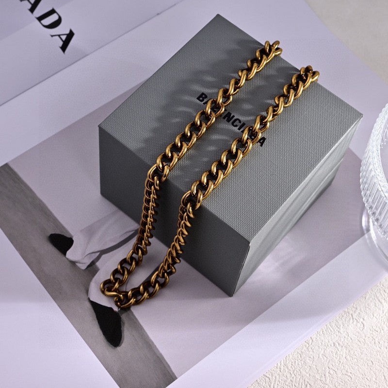 18K Balenciaga Monaco Chain Necklace