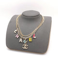 18K  Chanel Color Typo Necklace