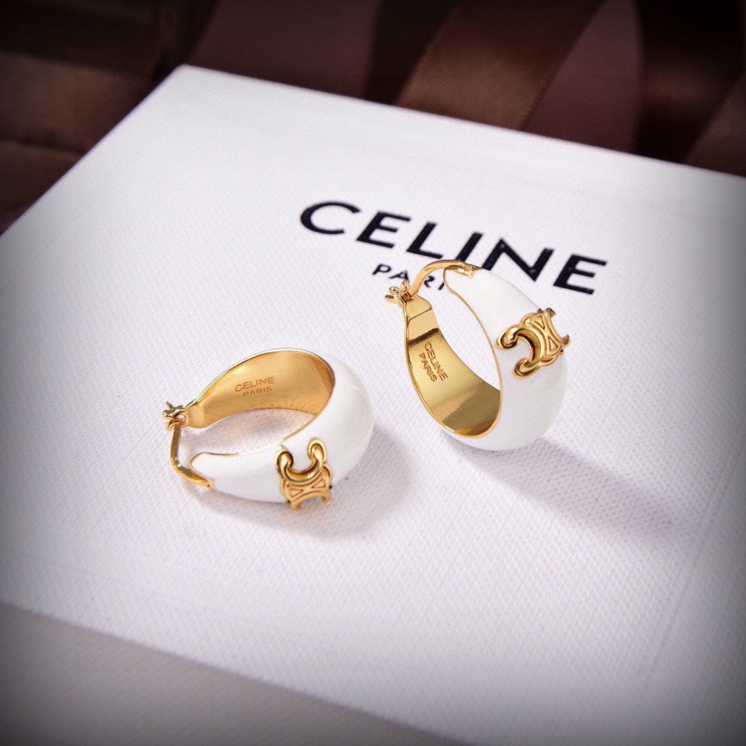 18K Celine Pearl Earrings