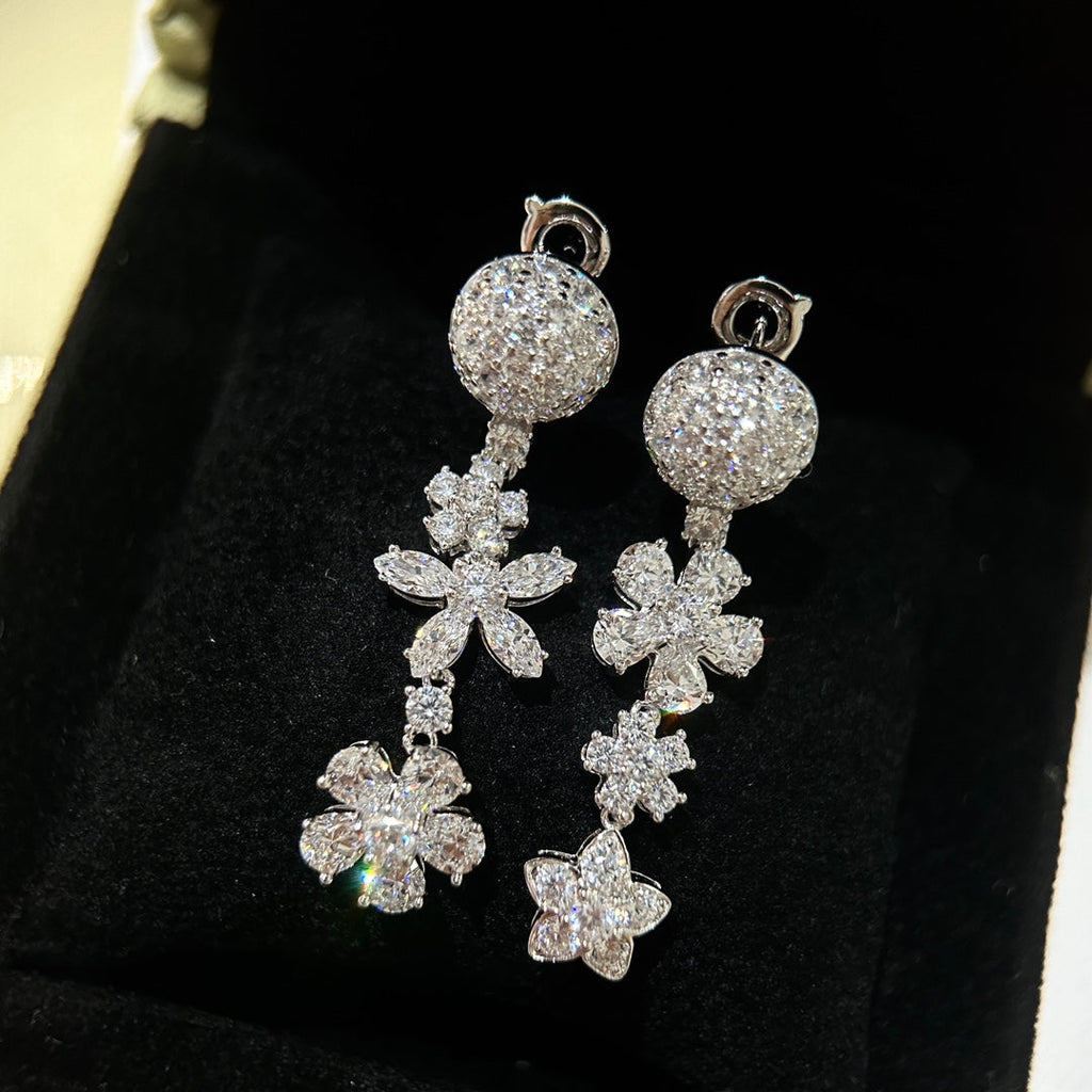 18K Folie Des Pr¨¦s Earrings